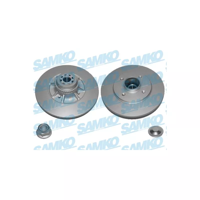 Jeu de 2 disques de frein arrière SAMKO R1035PRCA