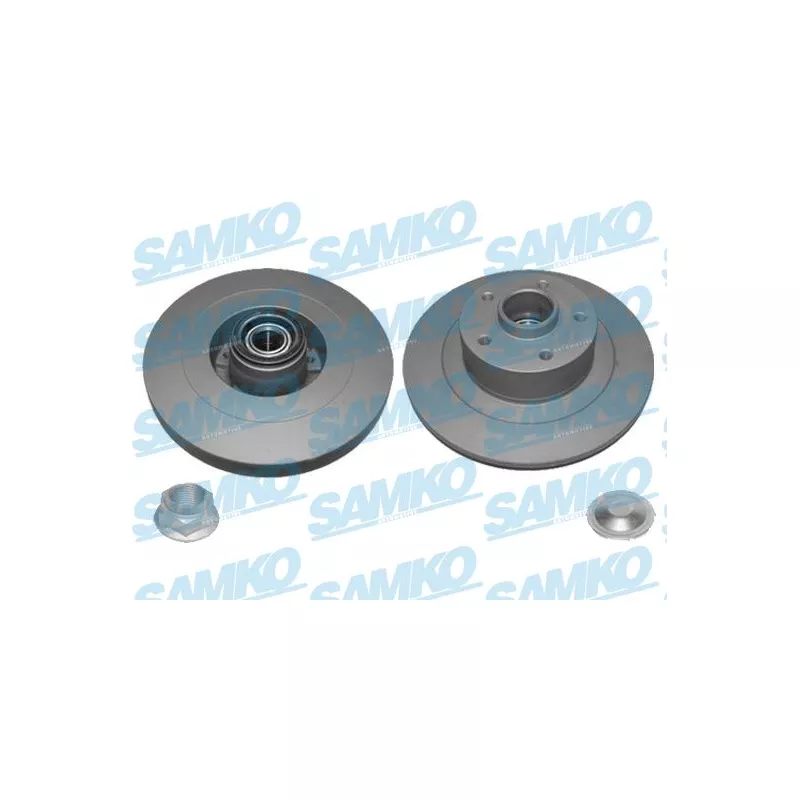 Jeu de 2 disques de frein arrière SAMKO R1045PRCA