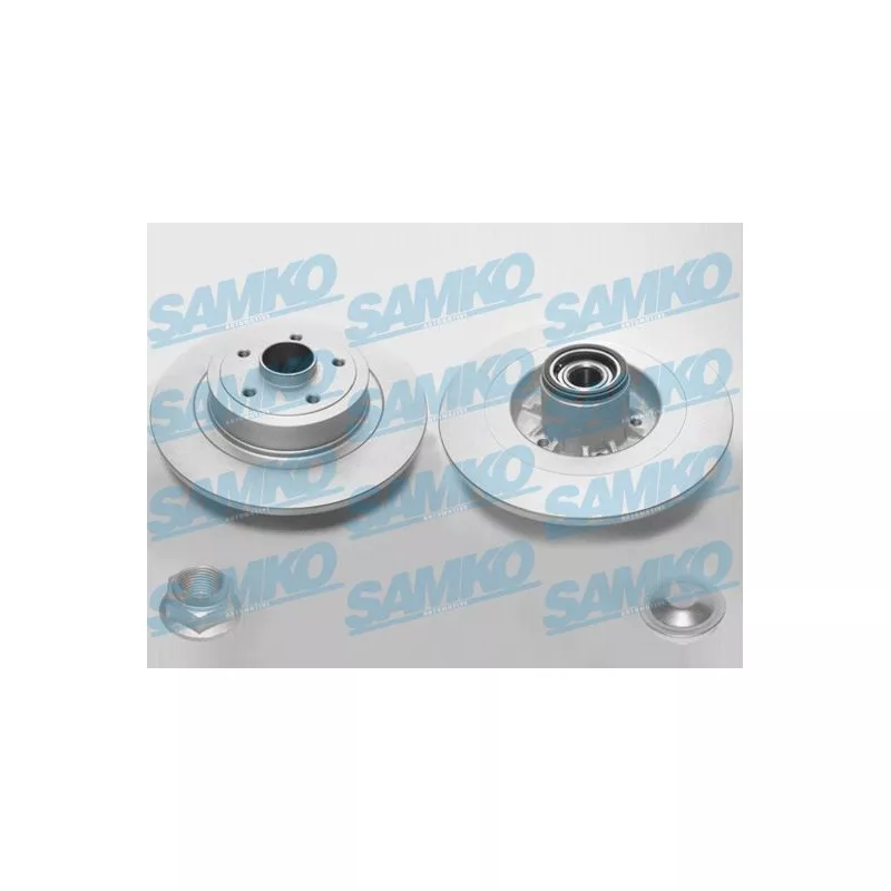 Jeu de 2 disques de frein arrière SAMKO R1046PRCA
