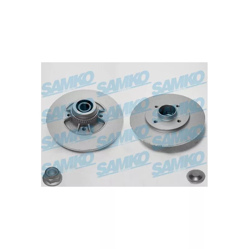 Jeu de 2 disques de frein arrière SAMKO R1411PRCA