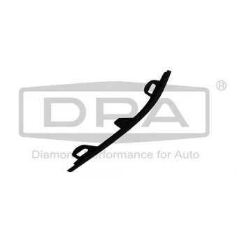 Baguette et bande protectrice, pare-chocs avant gauche DPA 88531800402