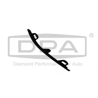 Baguette et bande protectrice, pare-chocs avant droit DPA 88531800702