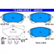 Jeu de 4 plaquettes de frein avant ATE 13.0460-5535.2 - Visuel 1