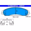 Jeu de 4 plaquettes de frein avant ATE 13.0460-8018.2 - Visuel 1