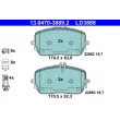 Jeu de 4 plaquettes de frein avant ATE 13.0470-3889.2 - Visuel 1