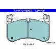 Jeu de 4 plaquettes de frein avant ATE 13.0470-4899.2 - Visuel 1