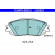 Jeu de 4 plaquettes de frein avant ATE 13.0470-5533.2 - Visuel 1