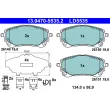 Jeu de 4 plaquettes de frein avant ATE 13.0470-5535.2 - Visuel 1
