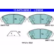 Jeu de 4 plaquettes de frein avant ATE 13.0470-5658.2 - Visuel 1