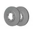 Jeu de 2 disques de frein avant ATE 24.0124-0266.1 - Visuel 2