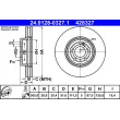 Jeu de 2 disques de frein avant ATE 24.0128-0327.1 - Visuel 1