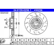 Jeu de 2 disques de frein avant ATE 24.0130-0256.1 - Visuel 1