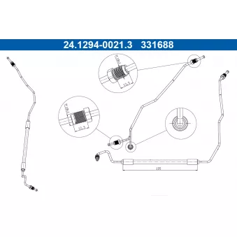 Flexible de frein ATE 24.1294-0021.3