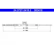 Tirette à câble, frein de stationnement ATE 24.3727-3410.2 - Visuel 1