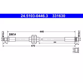Flexible de frein ATE 24.5103-0446.3