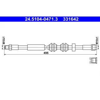 Flexible de frein ATE 24.5104-0471.3