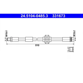 Flexible de frein ATE 24.5104-0485.3