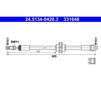 Flexible de frein ATE 24.5134-0420.3