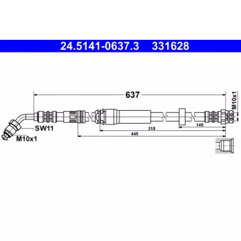 Flexible de frein ATE 24.5141-0637.3