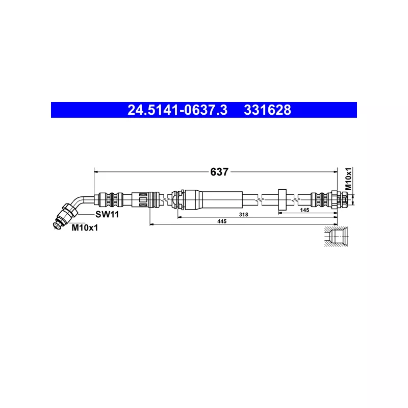 Flexible de frein ATE 24.5141-0637.3