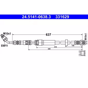 Flexible de frein ATE 24.5141-0638.3