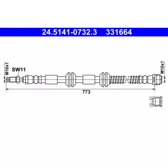 Flexible de frein ATE 24.5141-0732.3