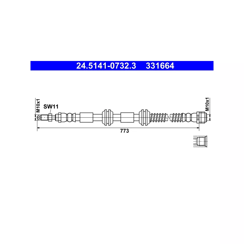 Flexible de frein ATE 24.5141-0732.3