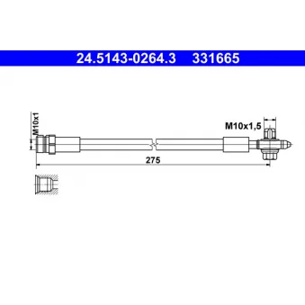 Flexible de frein ATE 24.5143-0264.3