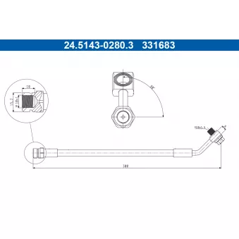 Flexible de frein ATE 24.5143-0280.3