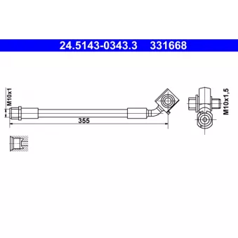 Flexible de frein ATE 24.5143-0343.3