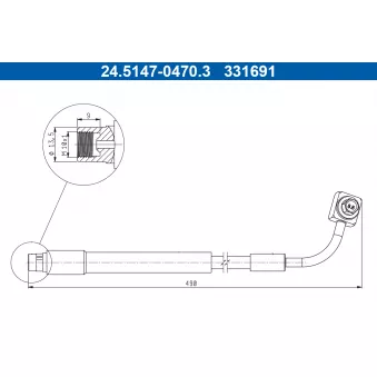 Flexible de frein ATE 24.5147-0470.3