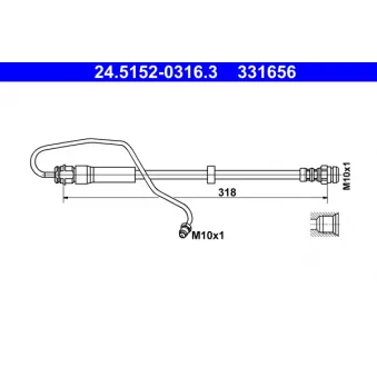 Flexible de frein ATE 24.5152-0316.3