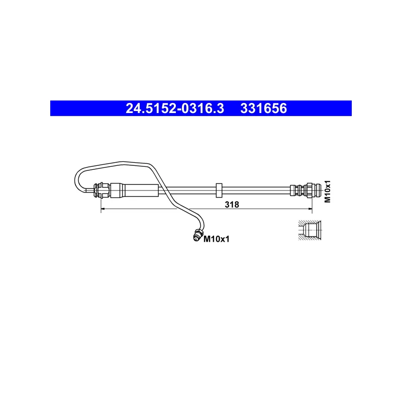 Flexible de frein ATE 24.5152-0316.3
