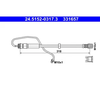 Flexible de frein ATE 24.5152-0317.3