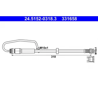 Flexible de frein ATE 24.5152-0318.3