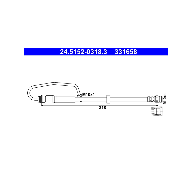 Flexible de frein ATE 24.5152-0318.3
