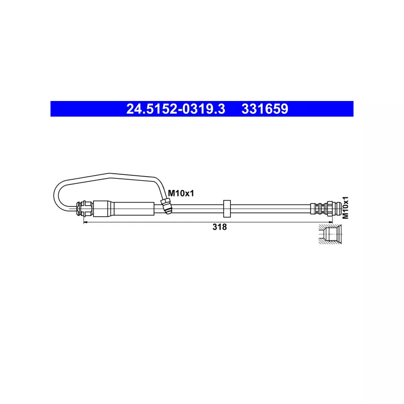 Flexible de frein ATE 24.5152-0319.3