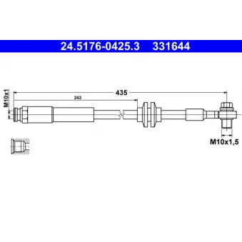Flexible de frein ATE 24.5176-0425.3
