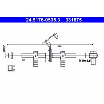 Flexible de frein ATE 24.5176-0535.3