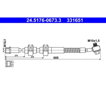 Flexible de frein ATE 24.5176-0673.3