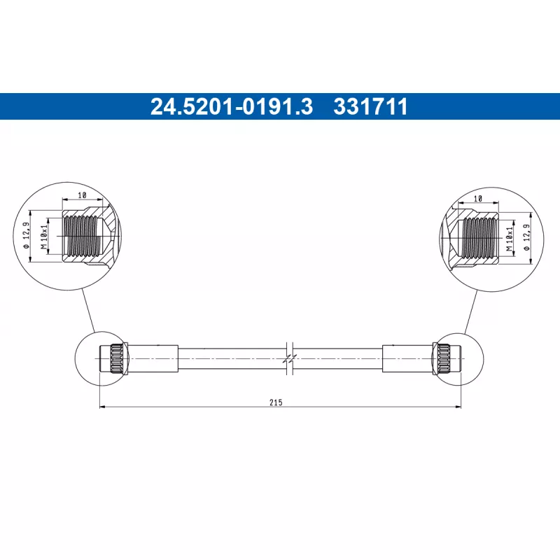 Flexible de frein ATE 24.5201-0191.3