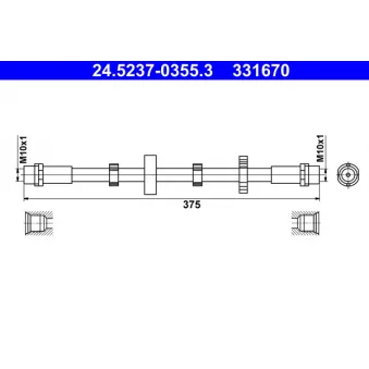 Flexible de frein ATE 24.5237-0355.3