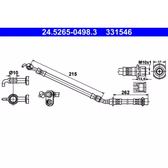 Flexible de frein ATE 24.5265-0498.3