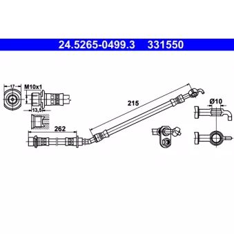 Flexible de frein ATE 24.5265-0499.3