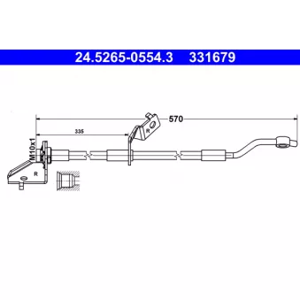Flexible de frein ATE 24.5265-0554.3