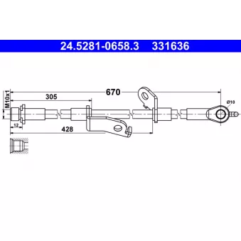 Flexible de frein ATE 24.5281-0658.3
