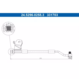 Flexible de frein ATE 24.5296-0255.3