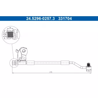 Flexible de frein ATE 24.5296-0257.3