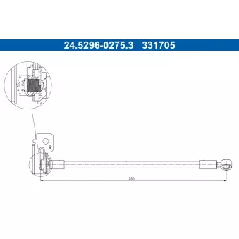 Flexible de frein ATE 24.5296-0275.3