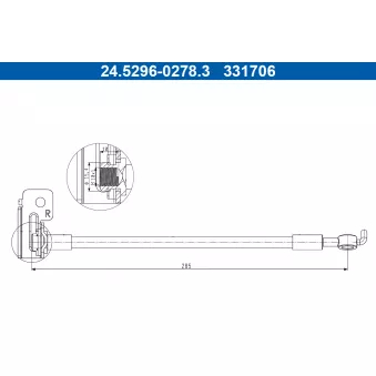 Flexible de frein ATE 24.5296-0278.3
